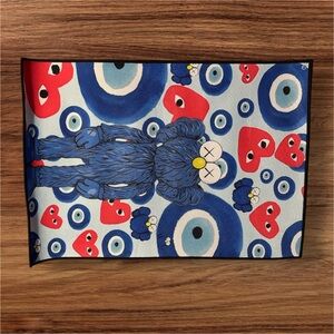 KAWS Blue and Red Illustration